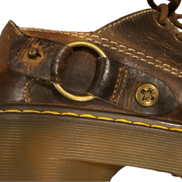 YK2 Doc Martens | Brown Platform Sigma Shoes (Women’s Size 6) - Picture 10 of 13